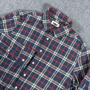 Taylor Stitch Flannel Shirt Mens 40 Medium Plaid‎ Long Sleeve Button Up